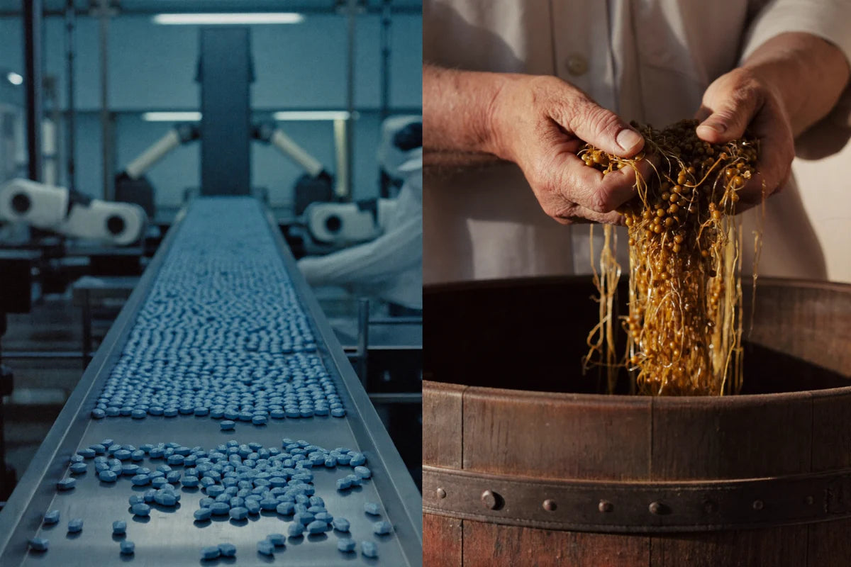 Illustrative natto preparation and capsule production
