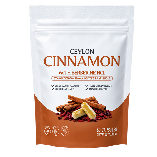 Unbranded Ceylon Cinnamon with Berberine HCl pouch